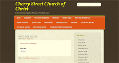 Desktop Screenshot of cherrystreetchurchofchrist.com