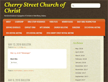 Tablet Screenshot of cherrystreetchurchofchrist.com